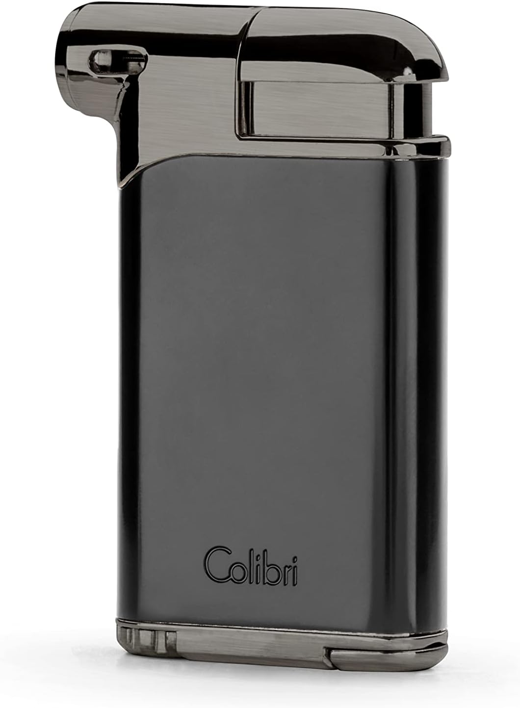 Colibri Pacific Soft Flame Lighter | Pipe Lighter | Premium metal construction | Works With Butane (Is Not Included) | Nice Elegant Gift Box | Two Year Warranty