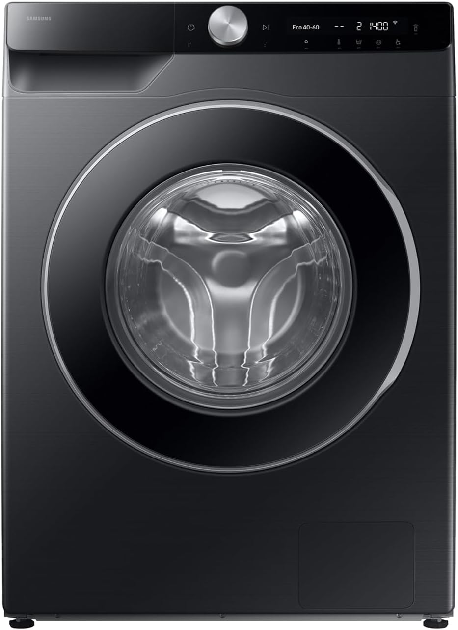 The Samsung Series 6 AI Energy Washing Machine, 9kg, 1400rpm, Black, WW90DG6U25LBU1