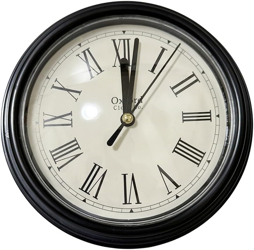 Zeroupshop 150 mm Clock Insert Movement DIY Clock Making Parts with Roman Numerals Silent Quartz Mechanism White Face Vintage Design