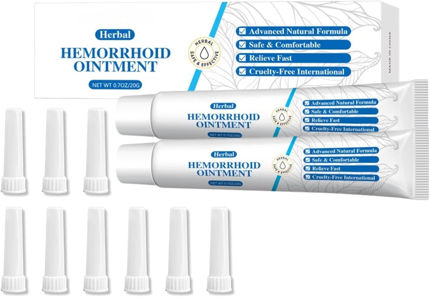 2PCS Herbal Piles Treatment Extra Strength - Haemorrhoids Treatment - Haemorrhoids & Pile Cream for Discomfort, Itching, and Swelling Reduction - Pain Relief Piles Cream for Shrinking Hemorrhoid