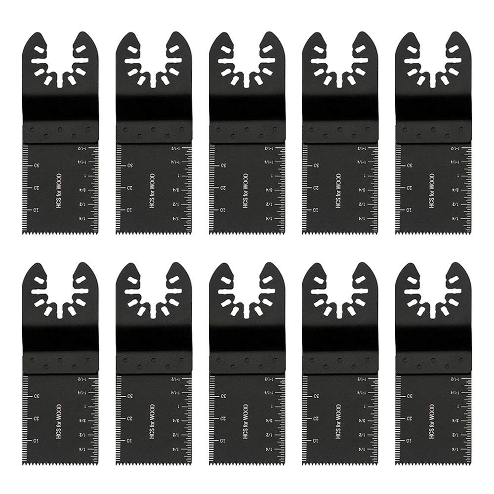 10PCS Oscillating Saw Blades Wood Metal Cutting Universal Quick Release Multitool Accessories for Bosch Craftsman Dremel Fein Ridgid Tch Makita Milwaukee