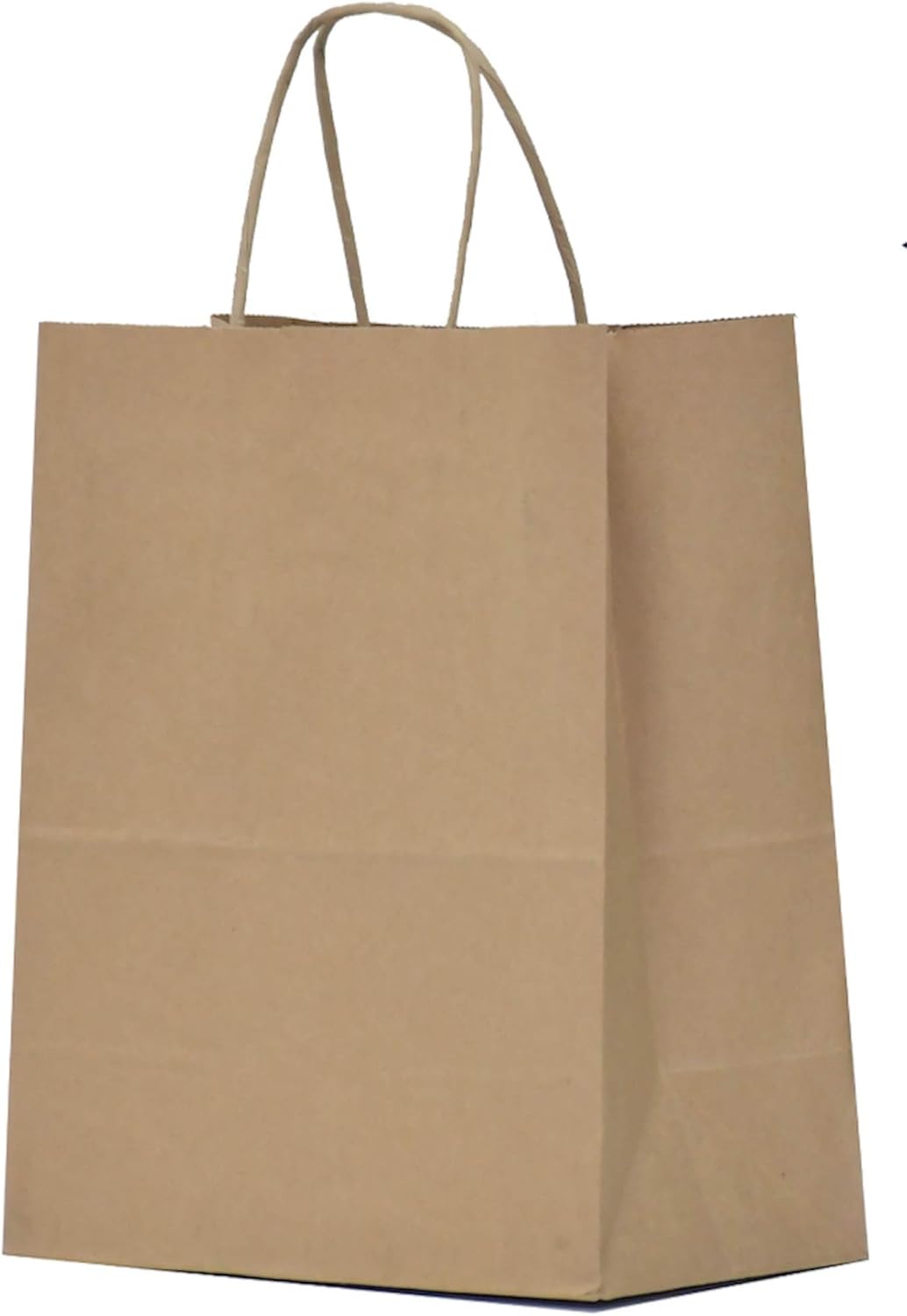 Qutuus Kraft Paper Gift Bags with Handles 8x4.5x10 25Pcs Brown Gift Bags Bulk Medium Size Small Business Bags, Party Bags, Retail Kraft Shopping Bags
