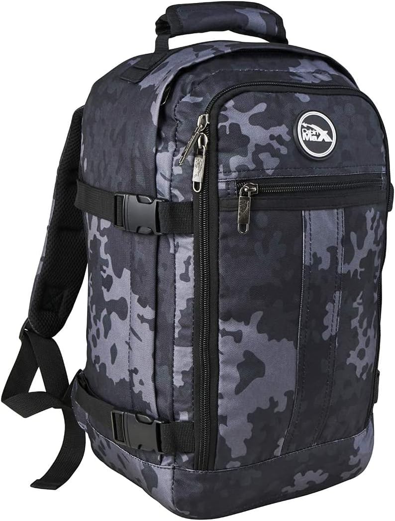 Metz Stowaway 20L Travel Bag 16x10x8inch (40x25x20cm) - Mini Backpack/Weekender Bag Ideal Underseat Carry on Luggage (Camo)