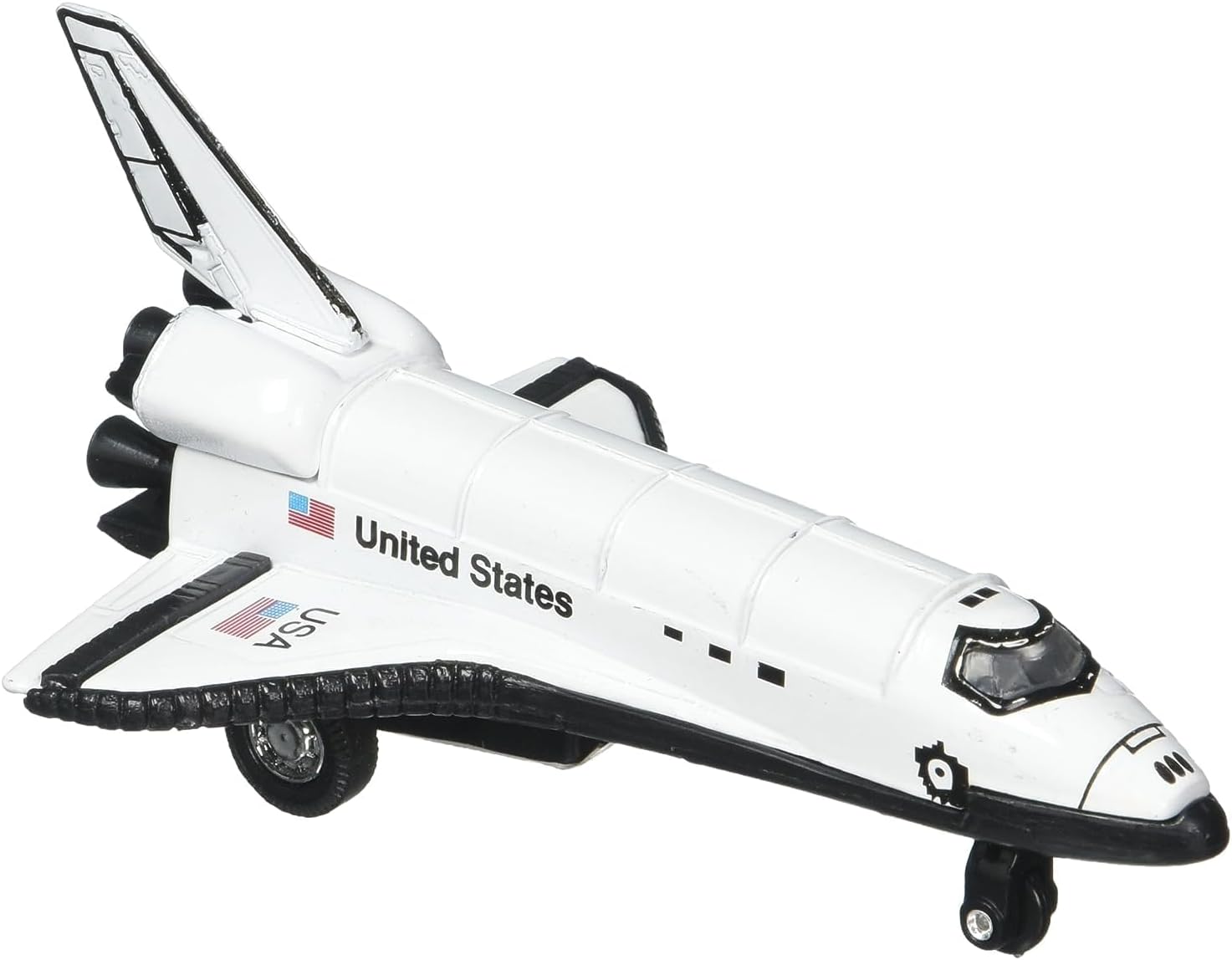Rhode Island Novelty 5 Inch Diecast Pullback Space Shuttle, One Space Shuttle