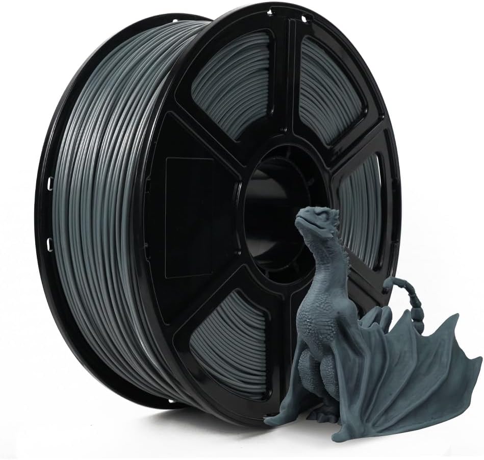 FLASHFORGE ASA Filament 1.75mm, Anti-UV ASA 3D Printer Filament, Dimensional Accuracy +/-0.02mm, Heat & Weather Resistant ASA 3D Filament Perfect for Printing Outdoor Functional Parts (Iron Grey)