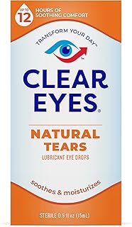 Clear Eyes Natural Tears Eye Drops, 0.5 Fl Oz