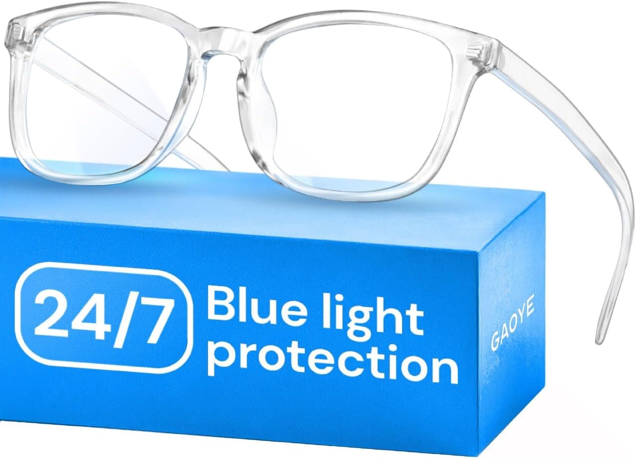 Gaoye Blue Light Glasses for Computer & Gaming - Clear