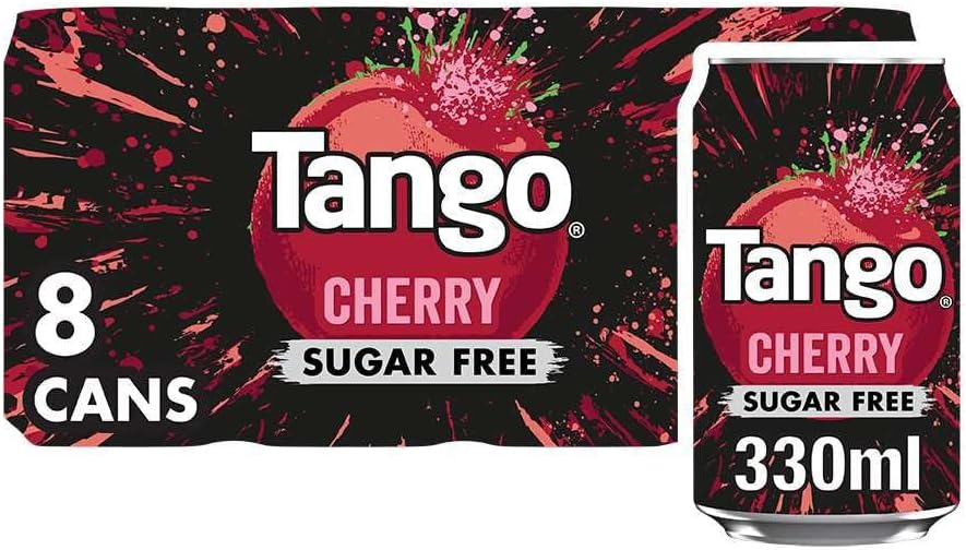 Tango Cherry Sugar Free Cans 8 x 330ml