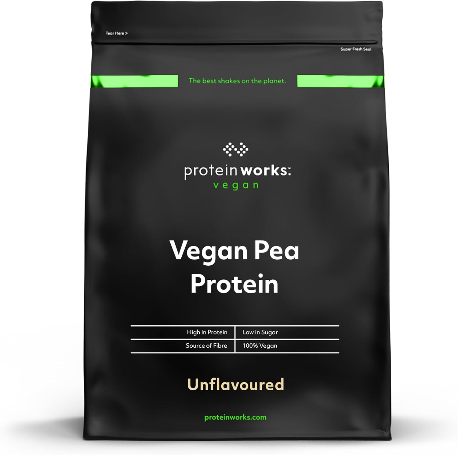 Protein Works - Pea Protein Isolate Protein Powder | 100% Plant-Based & Natural | Gluten Free | No Added Sugar | Unflavoured | 500 g