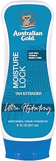 Australian Gold Moisture Lock Tan Extender Moisturizing Lotion, 8 Ounce | Nourish Skin and Lock in Color | Enriched with Aloe & Vitamin E