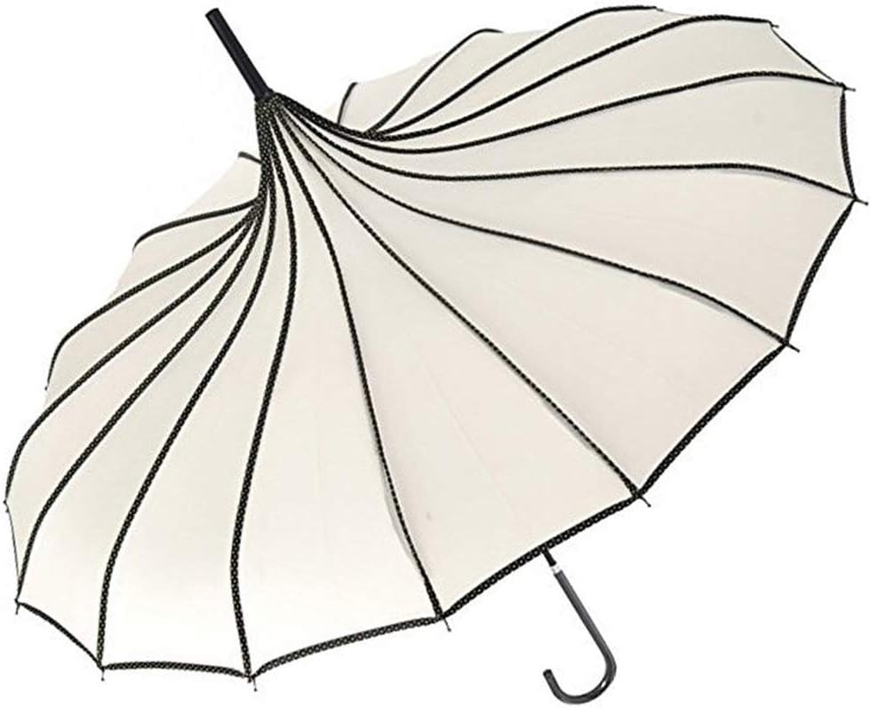 VIVI SKY Pagoda Peak Old-fashionable Ingenuity Umbrella Parasol (Ivory)