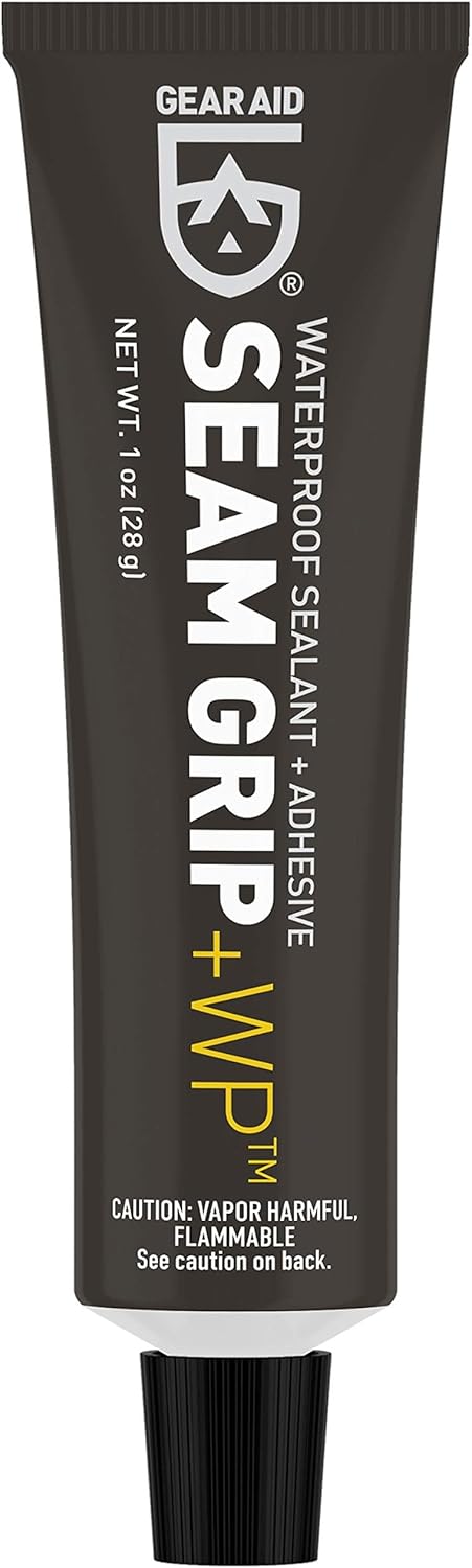 GEAR AID Seam Grip WP Waterproof Sealant and Adhesive for Jackets, Tents, Sleeping Pads and Outdoor Fabric | Repairs Rips, Seals Seams on Nylon, Canvas and Vinyl