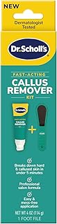 Dr. Scholl's Fast Acting Callus Remover Gel Kit, Hard Skin Removal, Smooth Soft Feet in Minutes, Salon Professional Formula, Mess Free Application, Exfoliating Foot File Pedicure Tool Included