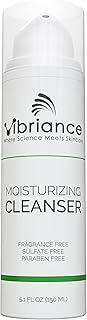 Vibriance Moisturizing Face Cleanser, 5.1 Fl Oz - Ultra-Hydrating Facial Cleanser for Normal to Dry Skin - Sulfate-Free & Paraben-Free Face Wash for Women - Removes Makeup & Impurities