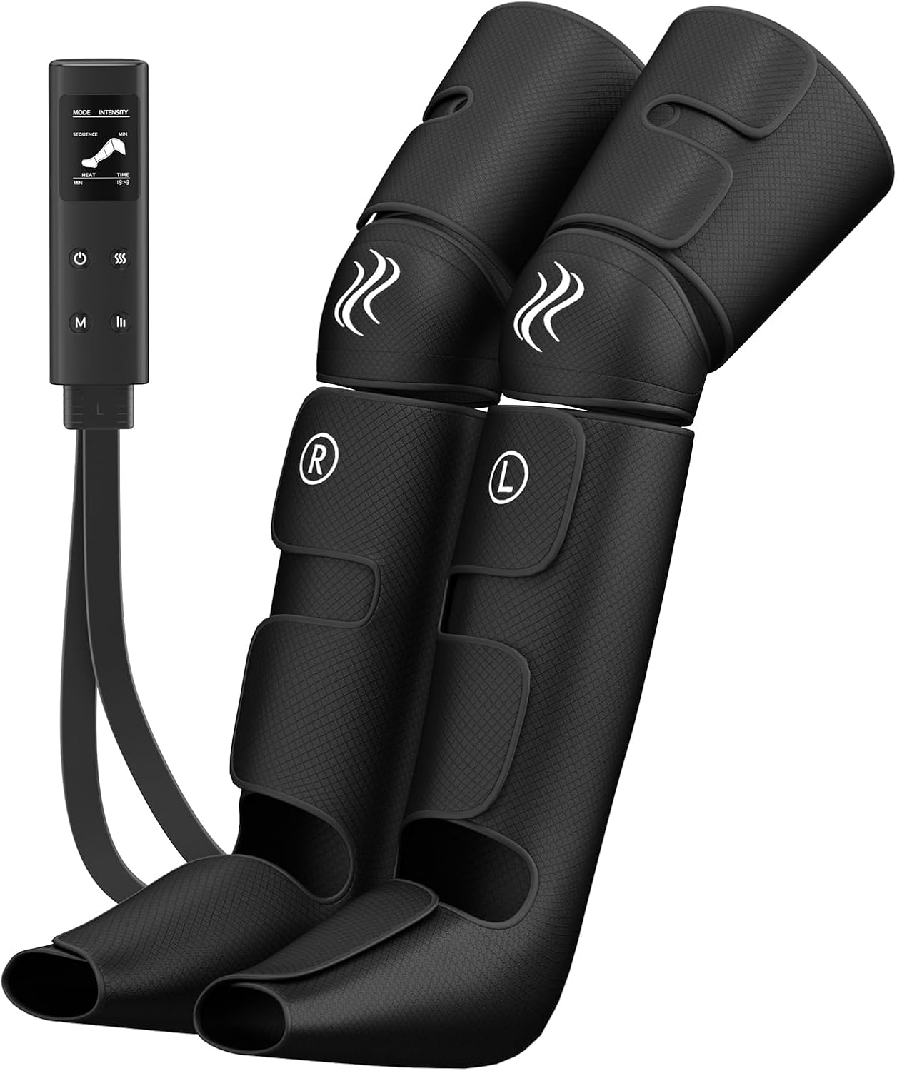 Lillo Leg Massager, Leg Massager with Foot & Knee Heat, Leg Massagers for Pain and Circulation, Adjustable Recovery Boots with 3 Intensities & Modes, Ideal for Home or Office Use