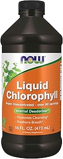 NOW Foods Supplements, Liquid Chlorophyll, Super Concentrated, Internal Deodorizer*,Boost Energy, Mint Flavor, 16-Ounce