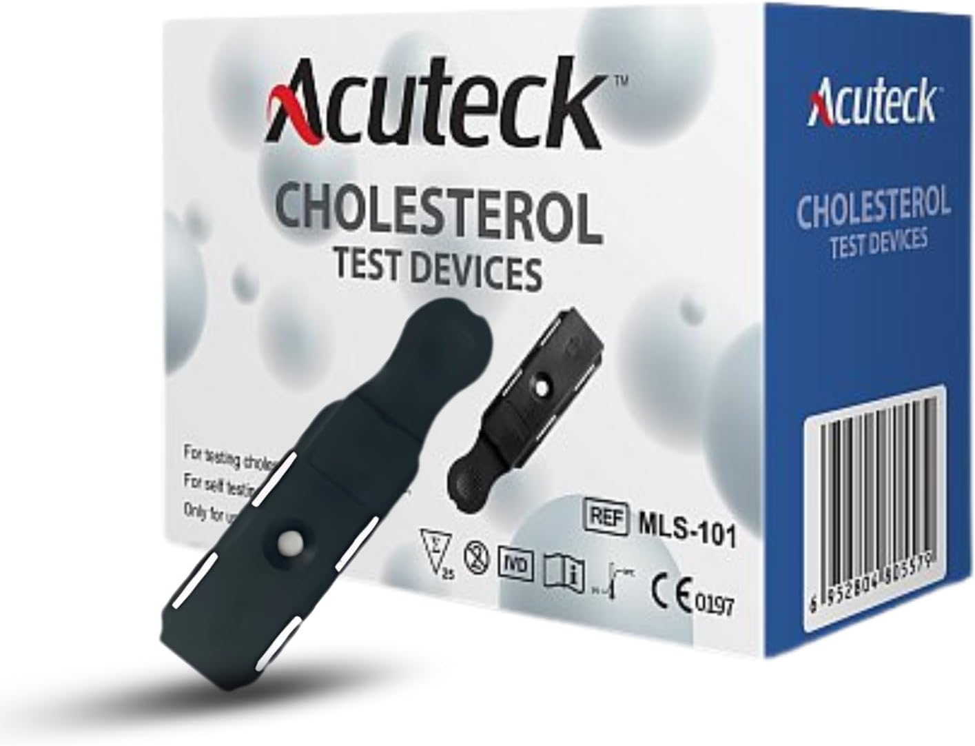 Acuteck Cholesterol Test Strips 25 Pack, Measure The Concentrations of TC, HDL and TG