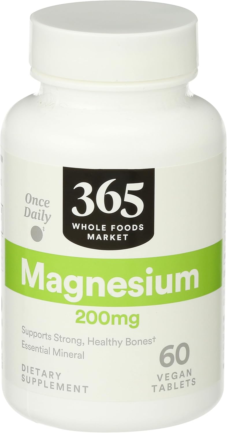 365 by Whole Foods Market, Magnesium 200Mg, 60 Tablets