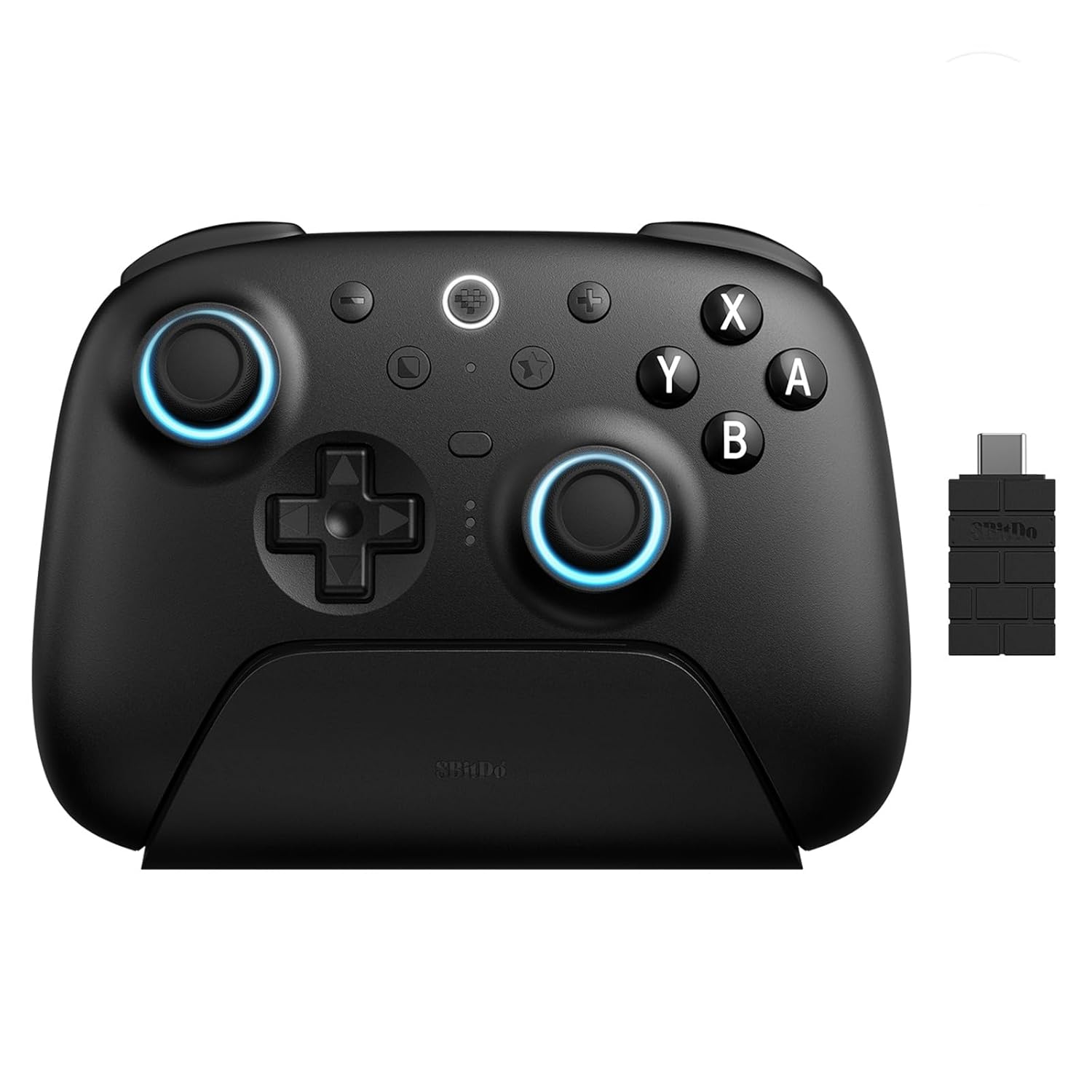 8BitDo Ultimate 2 Bluetooth Controller for Switch, Switch 2, PC&Windows,Switch Pro Controller with TMR Joysticks,Tactile/Hall Triggers,Programmable L4/R4 Bumpers,2 Back Paddle Buttons,RGB Ring, Black