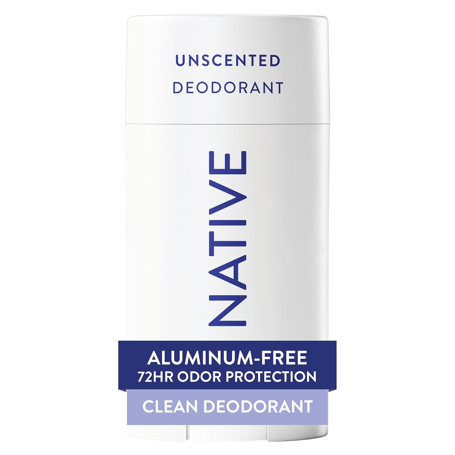 Native Deodorant Contains Naturally Derived Ingredients, 72 Hour Odor Control, Deodorant for Women and Men, Aluminum Free, Unscented 2.65oz