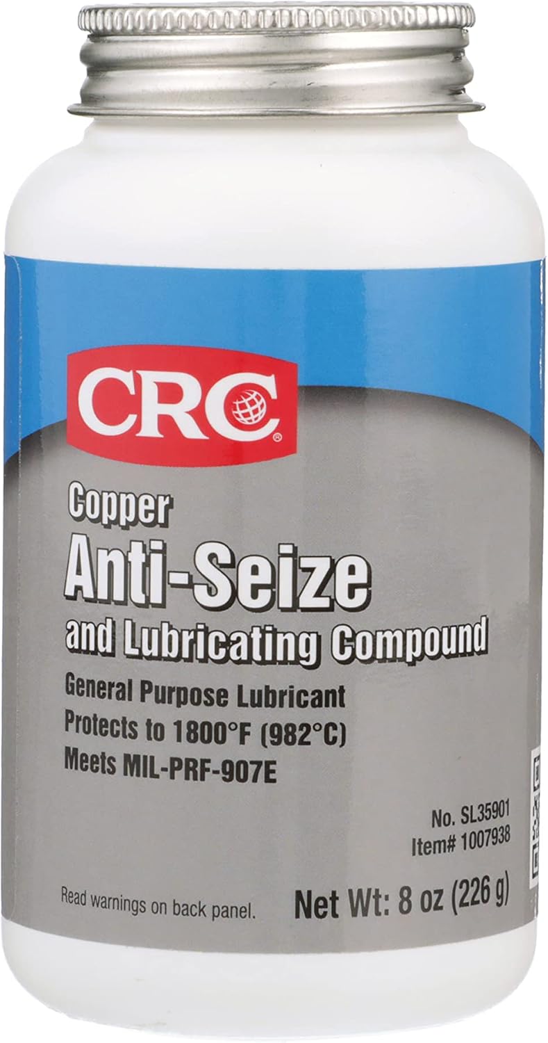 CRC Copper Anti-Seize & Lubricating Compound SL35901 - 8 Wt Oz., Anti-Seize Grease for Fittings, Bushings, Flanges, Headers