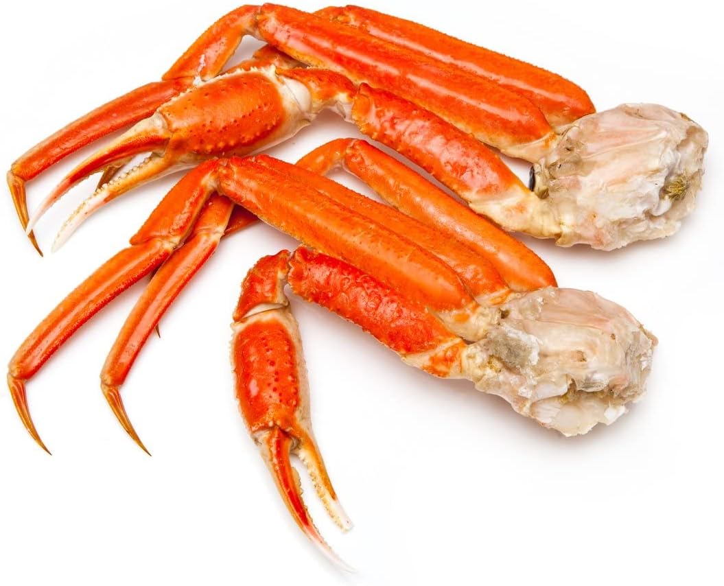 Snow Crab Legs x 2 Clusters 500g ±10% | Premium Frozen Wild-Caught Snow Crab | Sweet & Tender Meat | High in Protein | Perfect for Seafood Boils, Grilling & Fine Dining