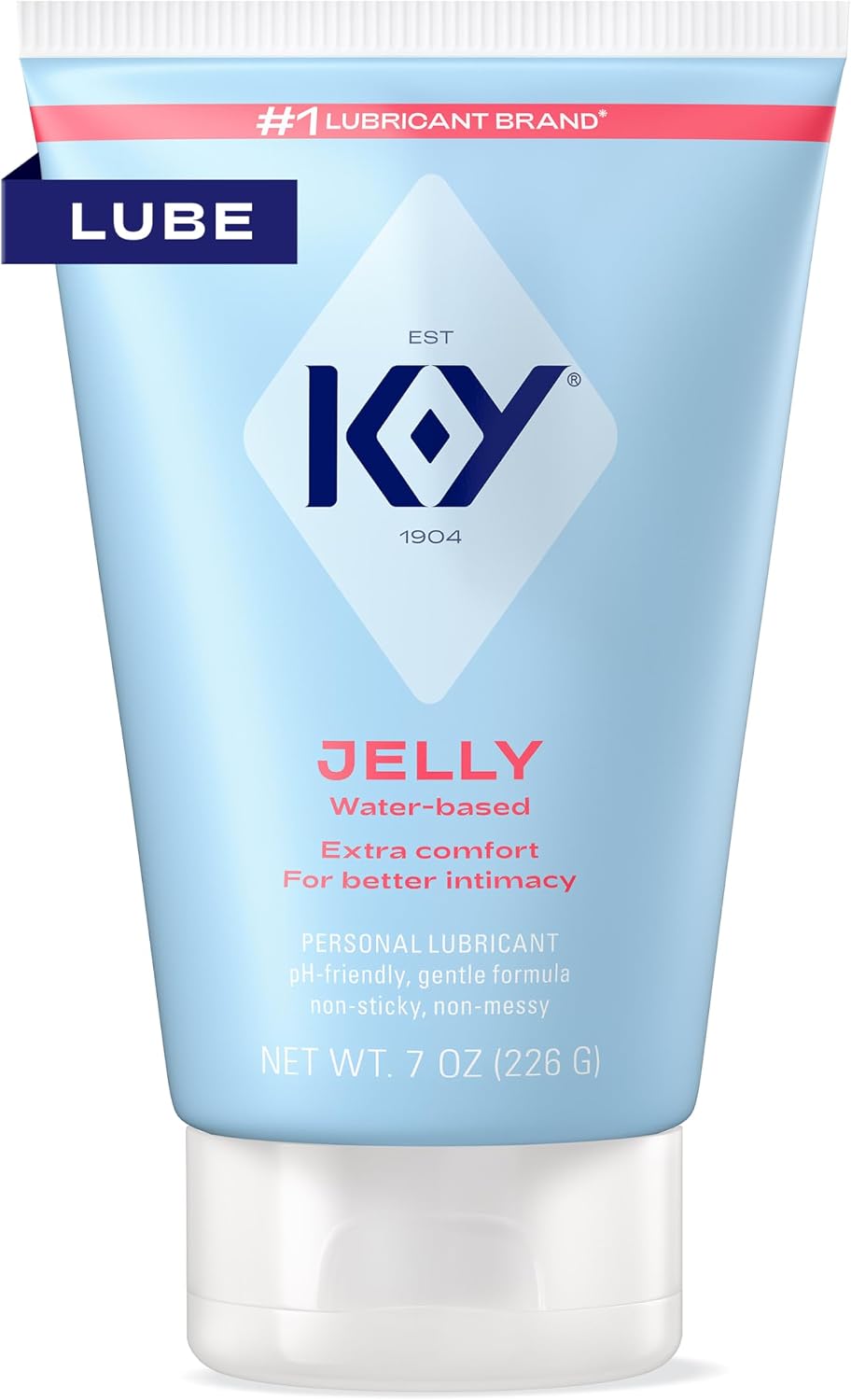 K-Y Jelly Water Based Lube for Sex, Anal Lube, Non-Greasy Water Based Personal Lubricant, pH Friendly Sex Lube Can Be Used with Sex Toys for Women & Male Sex Toys, Condom Friendly Personal
