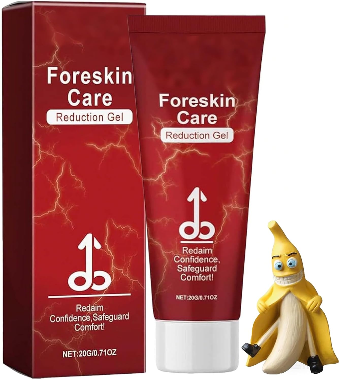 MaleGuard ForeskinCare Reduction Gel, Bruteco Redundant Prepuce Corrector Gel, Natural Ingredients Phimosis Foreskin Correction Gel for Excessive Foreskin Men's Health (1 Pcs, *20g)