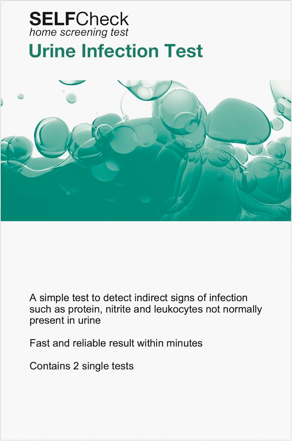 SELFCHECK Urine Infection Test – 2 Tests Included