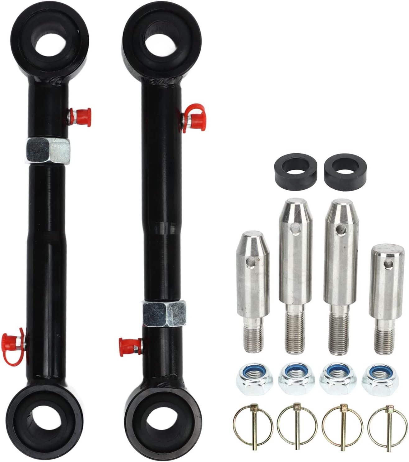 Adjustable Front Swaybar Quicker Disconnect System for JK JKS 2007‑2018 with 2.5in-6.0in Lifts, Front Sway Bar Links Fit for JK RHD Models