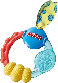 Nuby Wacky Teething Ring, Multicolor