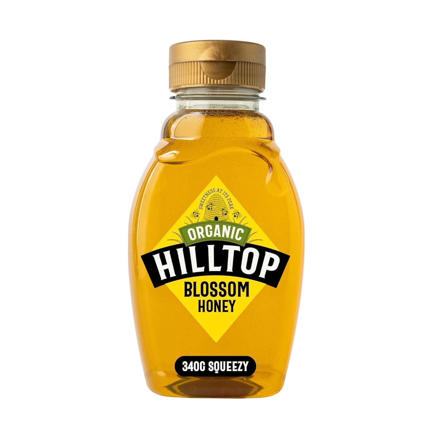 HILLTOP HONEY Organic Raw Multiflower Honey, 370 GR