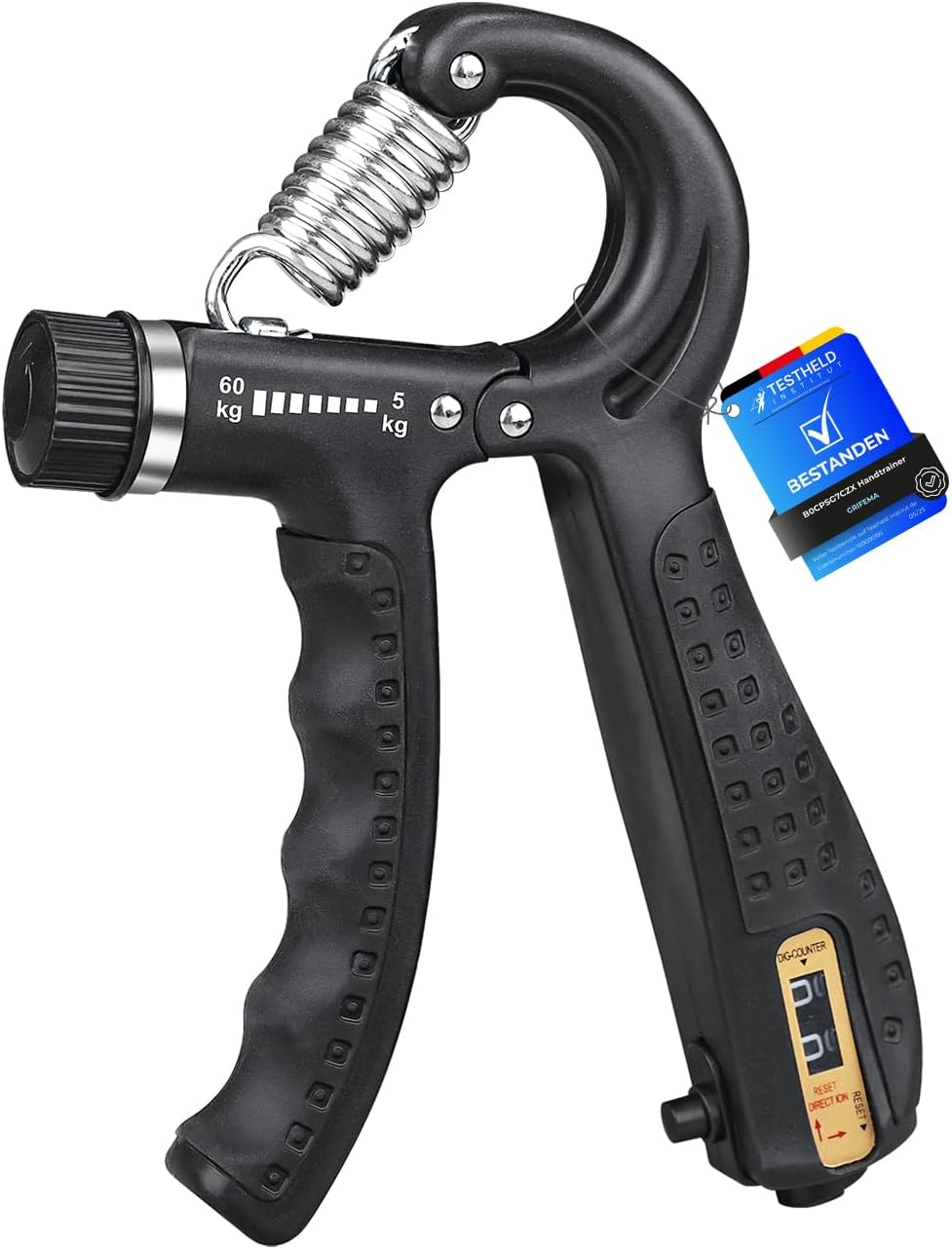 GRIFEMA GA5003 Hand Grips Strengthener, Forearm Strengthener, Hand Gripper with Counter, Adjustable Resistance 5-60kg, for Muscle Building and Injury Recovery