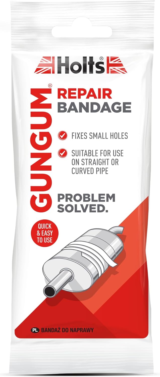 Holts Gun Gum Exhaust Repair Bandage, Gun Gum Repair Bandage, Professional Quality Exhaust Repair Bandage For Small Holes, Creates Gas Tight Seal In Minutes, Reliable & Easy To Use Exhaust Repair