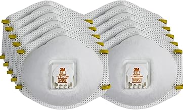 3M 50051138543438 Particulate Respirator 8511, N95 (Pack of 10)