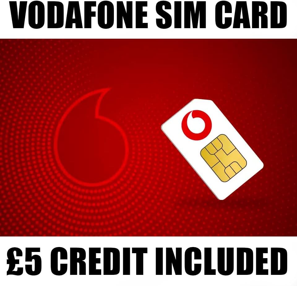 Pay As You Go SIM Card, £5 Preloaded Credit, Ready to use