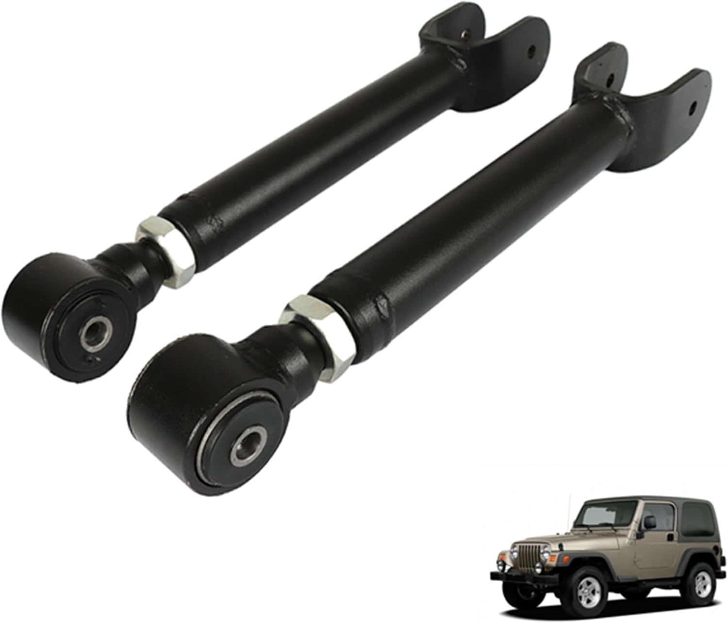 0-8'' Heavy Duty Front Upper Adjustable Control Arm Replacement for Wrangler TJ 1997-2006 Replacement for Cherokee XJ 1986-2001