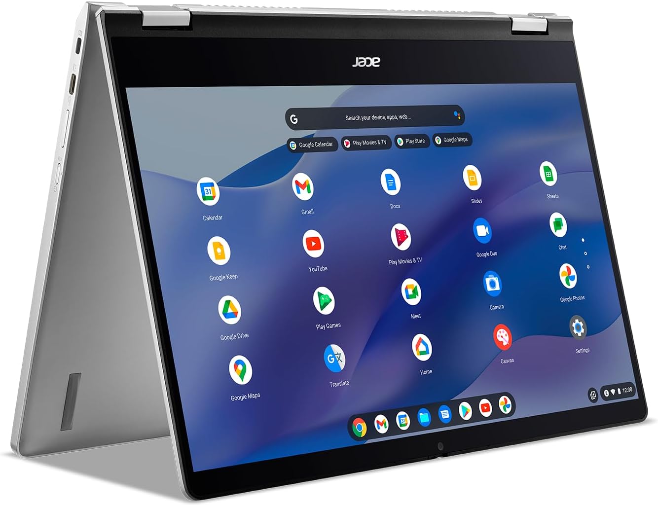 Acer Chromebook Spin 514 CP514-3HH-R6VK Laptop | AMD Ryzen 5 5625C | 14" FHD IPS Touch Display | 8GB LPDDR4X | 128GB eMMC | Wi-Fi 6 | FHD Webcam | HDMI Port | Backlit Keyboard | Chrome OS | Sleeve