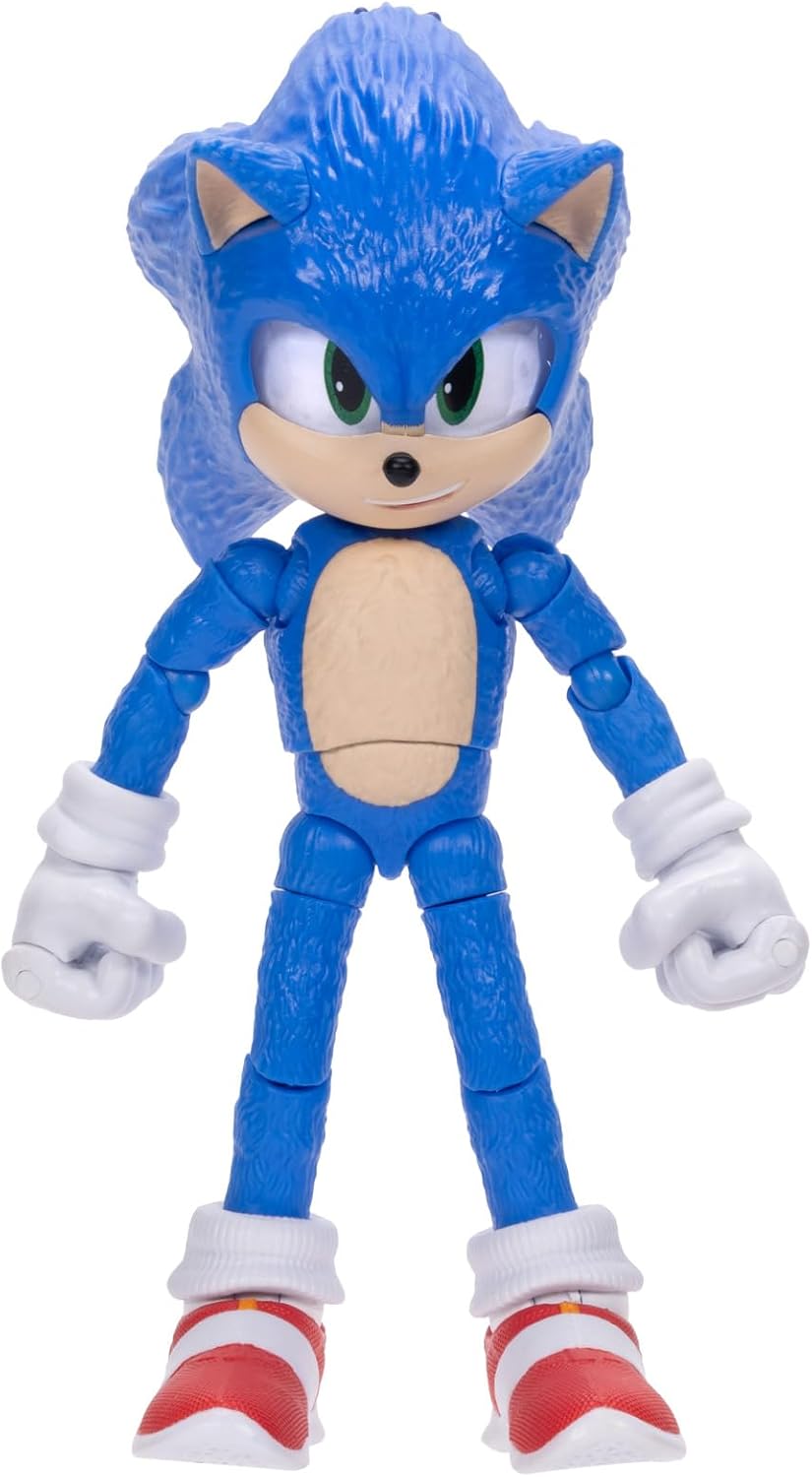 Sonic 3 Movie Action Figures 5-Inch Sonic Collector Toy Figure, Highly Articulated for Boys Girls - Officially Licensed Sonic The Hedgehog 3 Movie Product