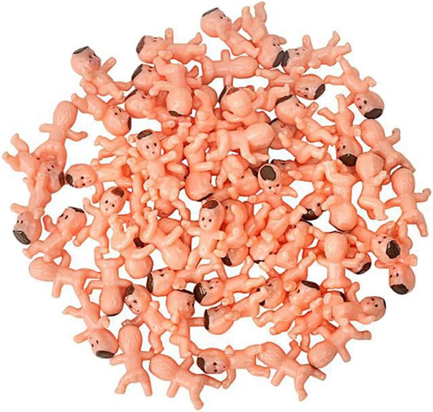 JuXinDa 36 Baby Shower Ice Cube Game Mini Plastic Baby/Party King Cake/king cake babies/king cake baby/plastic babies Non-Edible Cake Toppers（Latin)