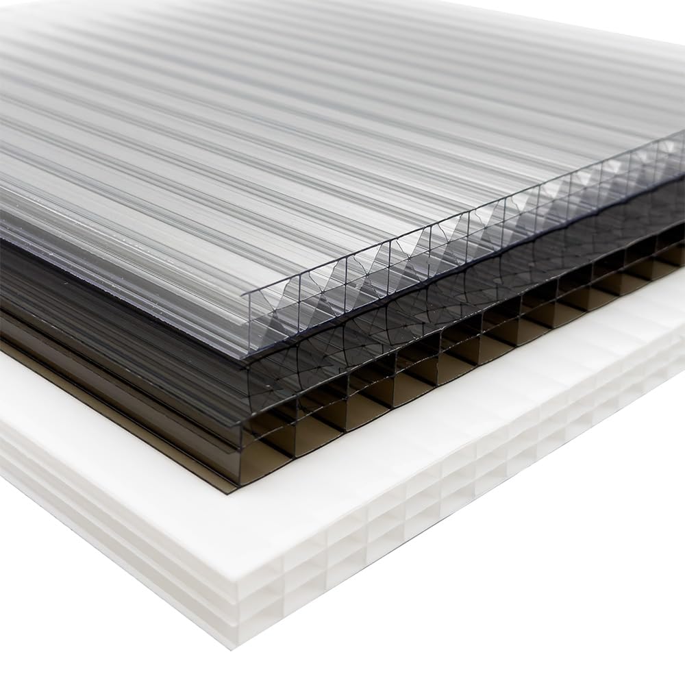 Cut to Your Special Size - 16mm Polycarbonate Roofing and Greenhouse Sheets Various Colour - Free Breather and Aluminum Tape