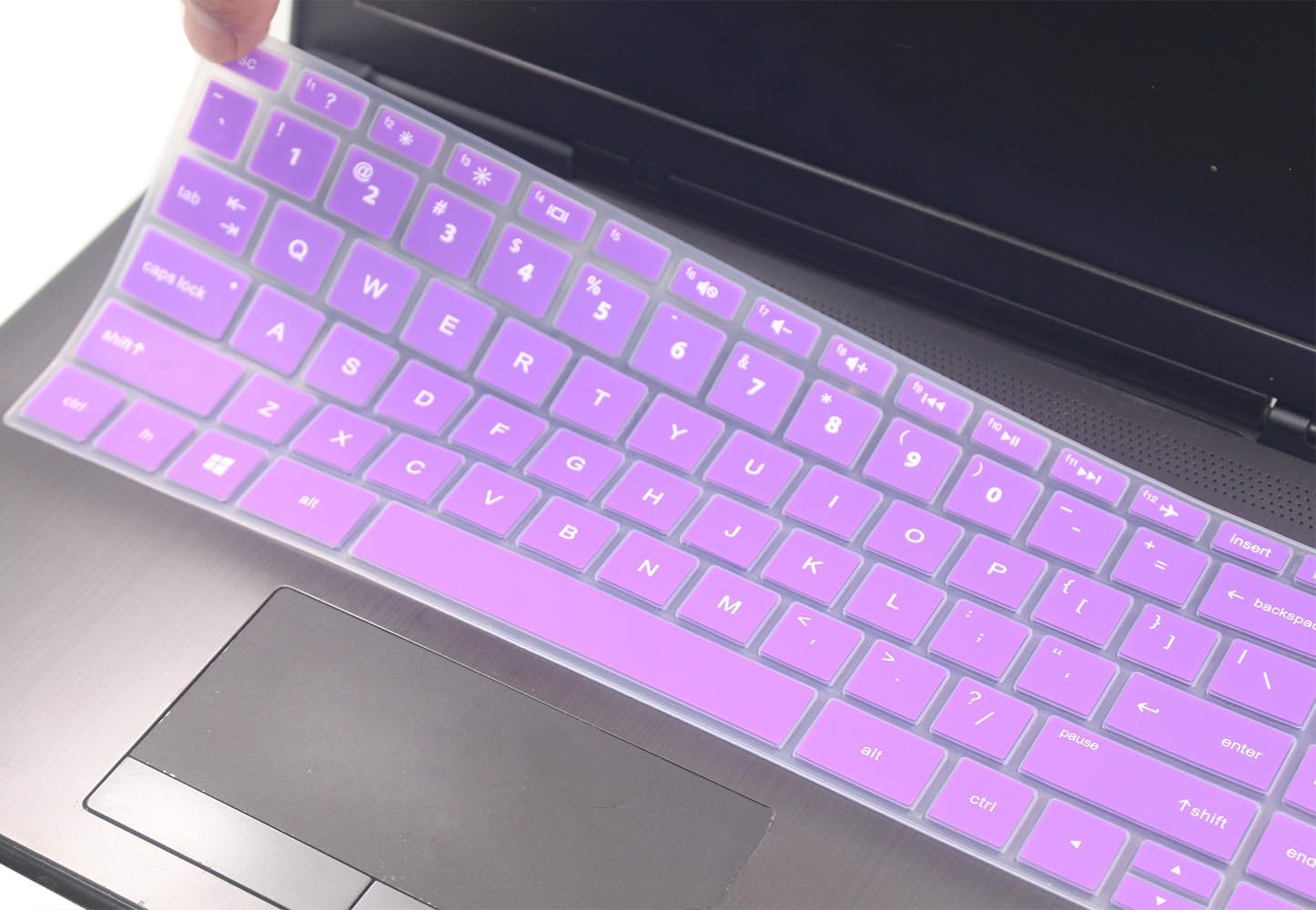 Keyboard Skin Compatible for HP Pavilion x360 14 & HP Laptop 14 14-dk 14m-dh 14-dq 14-fq 14-cd/ce/cf 14t-dh200 14-dq2053cl 14-dk0002dx 14m-dh1003dx 14t-dq300 14m-cd0003dx 14-cf0006dx 14-fq200 (Purple)