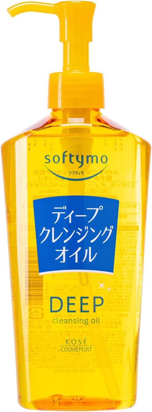 Kose Softymo Deep Cleansing Oil, New 240ml Bottle (2024 Formula) | Japanese Pore-Clearing Makeup Remover
