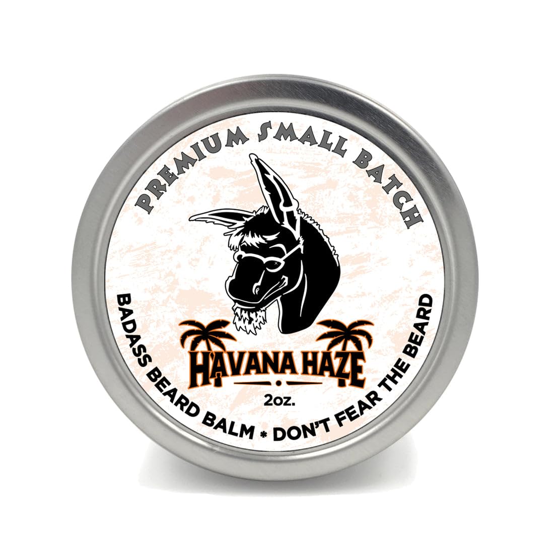 Badass Beard Care Beard Balm - The Havana Haze, 2 Ounce - All Natural Ingredients, Keeps Beard and Mustache Full, Soft and Healthy, Reduce Itchy and Flaky Skin, Promote Healthy Growth