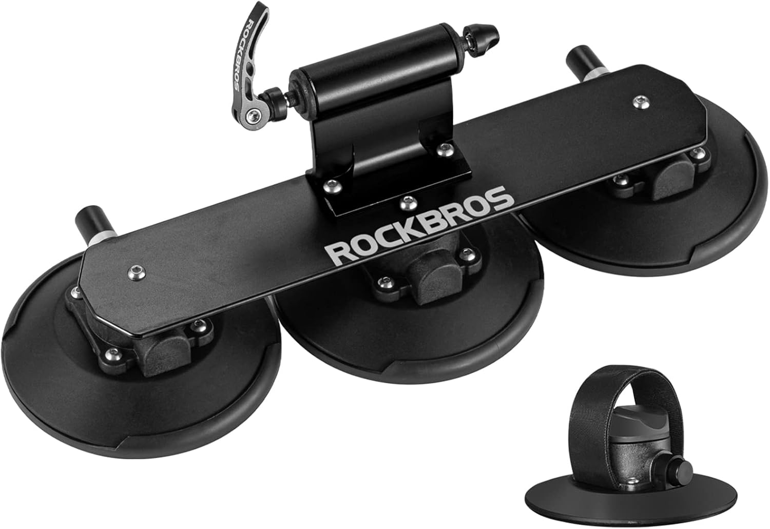 ROCKBROS Suction Bike Rack Car Roof Bike Rack Bicycle Carriers for Cars Roof Bicycle Holder Roof Mounted Quick Release Aluminium Alloy with Sucker