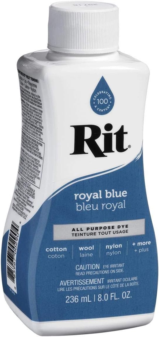 Rit Dye Rit All Purpose Liquid Dye 236ml, Royal Blue