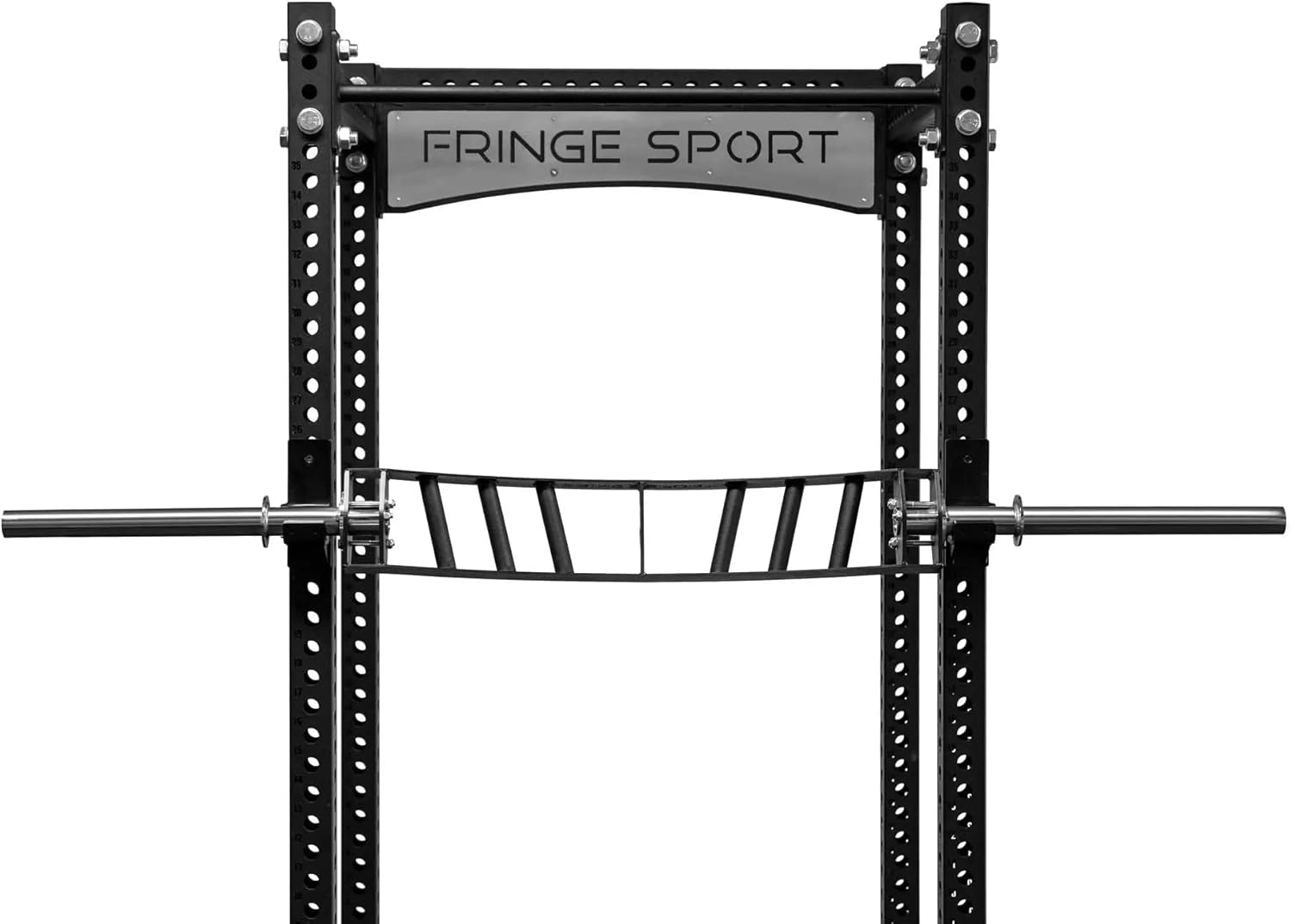 Fringe Sport Multi-Grip Swiss Barbell (46 lbs) | Knurled Multi Grip Barbell for Low-Pain Bench Pressing | Specialty Bar for Muscle Mass and Strength Training | Multigrip Football Bar for Garage Gyms
