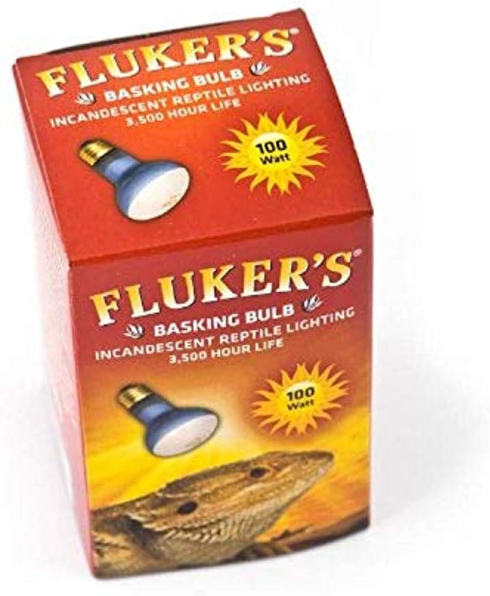 Fluker's Incandescent Basking Spotlight Bulbs for Reptiles Tanks, Reptile Heat Lamp Bulbs for Infrared Light, 75-Watt