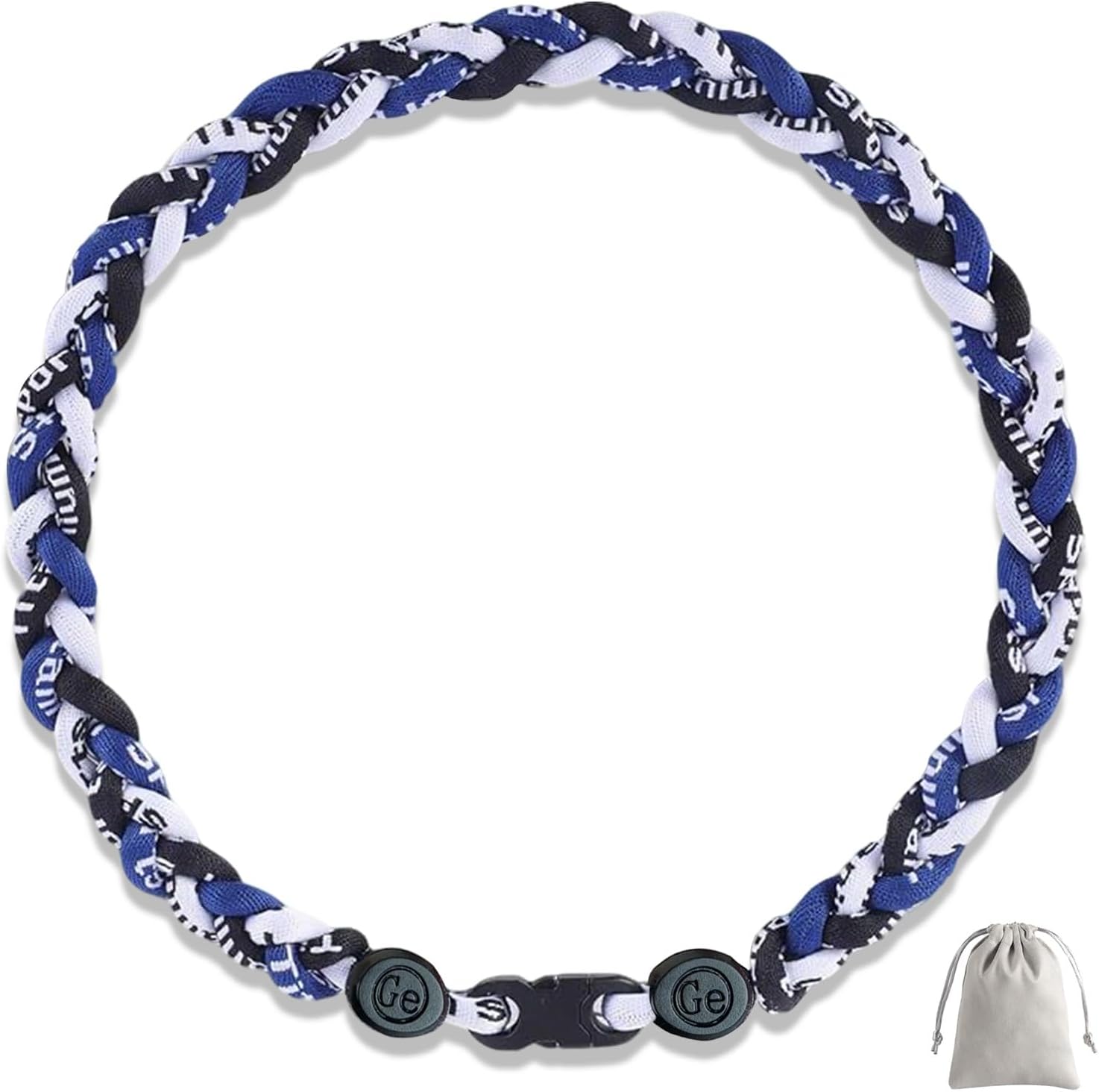 18 Inch Baseball Necklaces Three Braided Rope Tornado Men Women Baseball Sports Necklace, Ideal Accessories for Baseball Teams and Enthusiasts