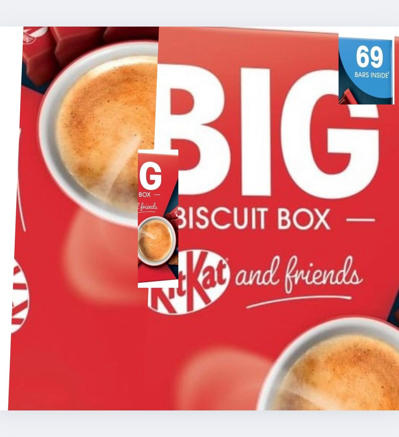 KitKat & Friends Big Biscuit Box, 69 Chocolate Bars, by Kandy Collection